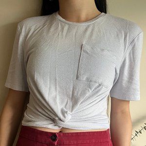 Aritzia Wilfred Subah Pocket Twist T-shirt L